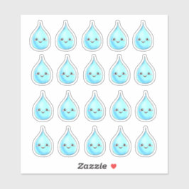 Schattigee dagelijkse watertracker sticker