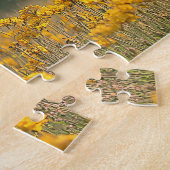 Schattigee Dairy Koe Yellow Wildflowers Legpuzzel (Zijkant)