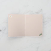 Schattigee Daisy Bloemen Bloemen & Greenery Meisje Kaart (Binnen)