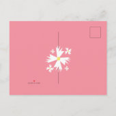 Schattigee Daisy Bloemen Border Foto Baby Aankondigingskaart (Achterkant)