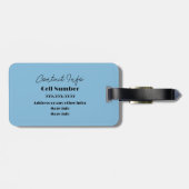 Schattigee Daisy Bloemen Charm Aangepaste tekst Bagagelabel (Achterkant horizontaal)