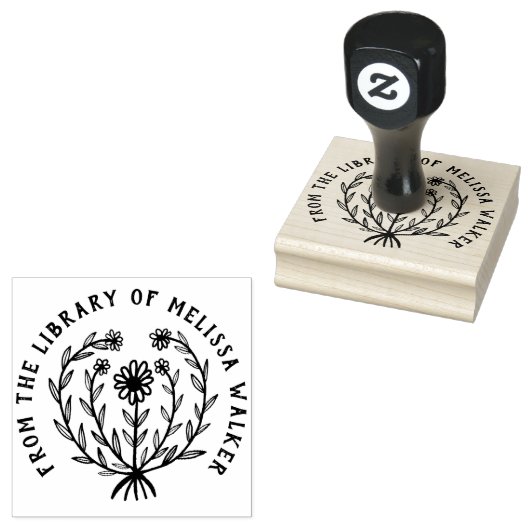 Schattigee Daisy Bloemen CUSTOM Voeg eigen tekst E Rubberstempel (Gestempeld)