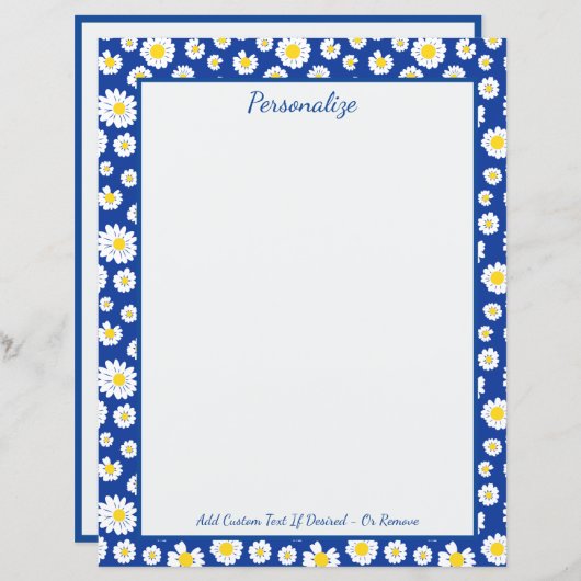 Schattigee Daisy Bloemen Patroon Personaliseren (Voorkant / Achterkant)