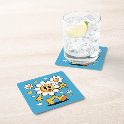 Schattigee Daisy Blue Onderzetter Set (Insitu)