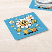 Schattigee Daisy Blue Onderzetter Set (Schuin)
