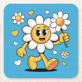 Schattigee Daisy Blue Onderzetter Set