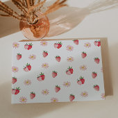 Schattigee Daisy en Aardbei Eerste Verjaardag Gastenboek