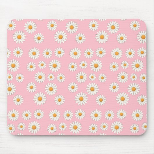 Schattigee Daisy Floral – Esthetische Bureau Acces Muismat (Voorkant)