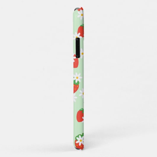 Schattigee Daisy Flower aardbeien kerstpatroon Case-Mate iPhone Case (Achterkant/rechts)