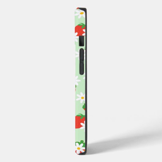 Schattigee Daisy Flower aardbeien kerstpatroon Case-Mate iPhone Case (Achterkant / Links)