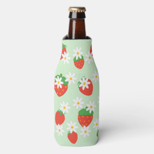 Schattigee Daisy Flower aardbeien kerstpatroon Flesjeskoeler