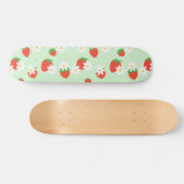 Schattigee Daisy Flower aardbeien kerstpatroon Persoonlijk Skateboard (Horizontaal)