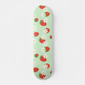 Schattigee Daisy Flower aardbeien kerstpatroon Persoonlijk Skateboard (Voorkant)
