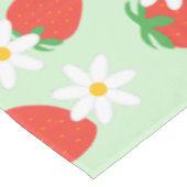 Schattigee Daisy Flower aardbeien kerstpatroon Tafelkleed (Gekanteld)