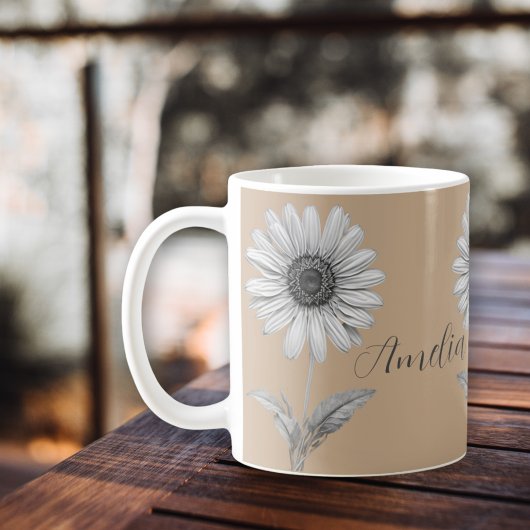 Schattigee Daisy Flower  Koffiemok
