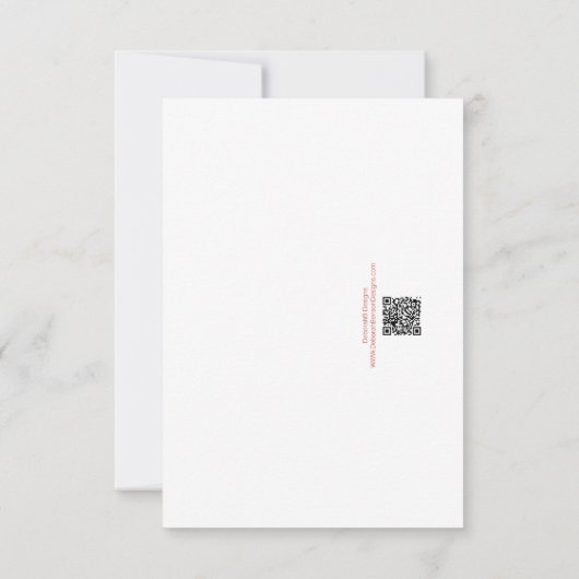 Schattigee Daisy Patterned Dank je wel Notitiekaartje (Achterkant)