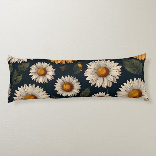 Schattigee Daisy Patterns Body Kussen (Achterkant)