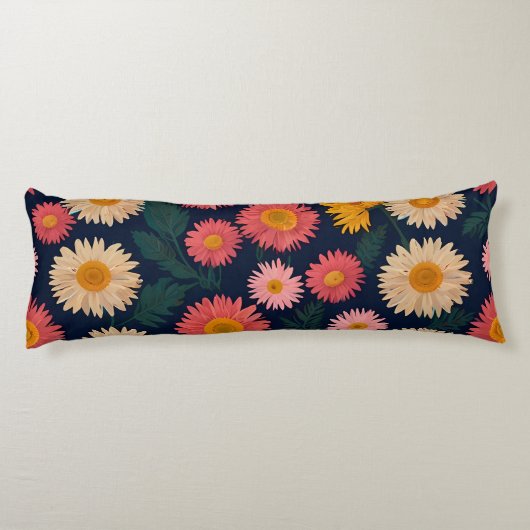 Schattigee Daisy Patterns Body Kussen (Achterkant)