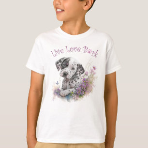 Schattigee Dalmatische hondenflora T-shirt