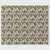 Schattigee Dalmatische Illustratie Cadeaupapier (Vlak)