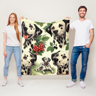  Schattigee Dalmatische Illustratie Fleece Deken
