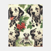  Schattigee Dalmatische Illustratie Fleece Deken (Voorkant)