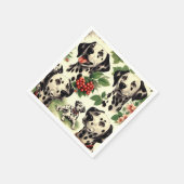 Schattigee Dalmatische Illustratie Servet (Hoek)