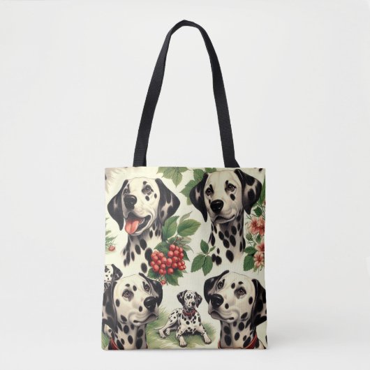  Schattigee Dalmatische Illustratie Tote Bag (Voorkant)