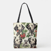 Schattigee Dalmatische Illustratie Tote Bag (Achterkant)