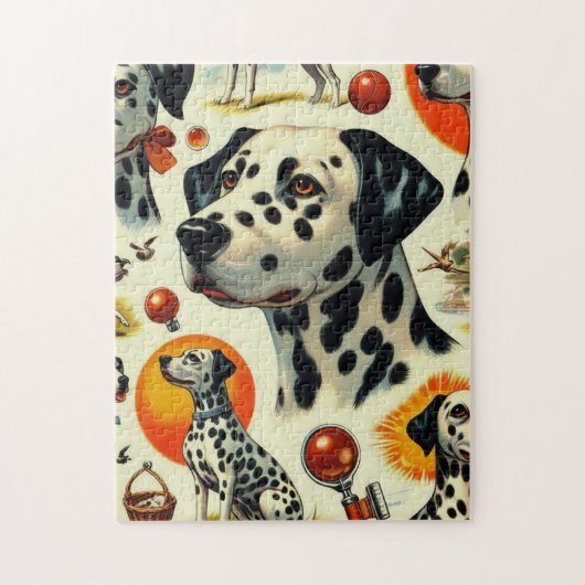 Schattigee Dalmatische naadloos Legpuzzel (Verticaal)