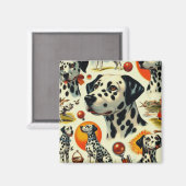 Schattigee Dalmatische naadloos Magneet (Voorkant / Achterkant)