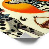 Schattigee Dalmatische naadloos Poster (Hoek)