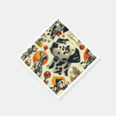 Schattigee Dalmatische naadloos Servet (Hoek)