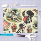  Schattigee Dalmatische naadloos Tissuepapier (Craft)