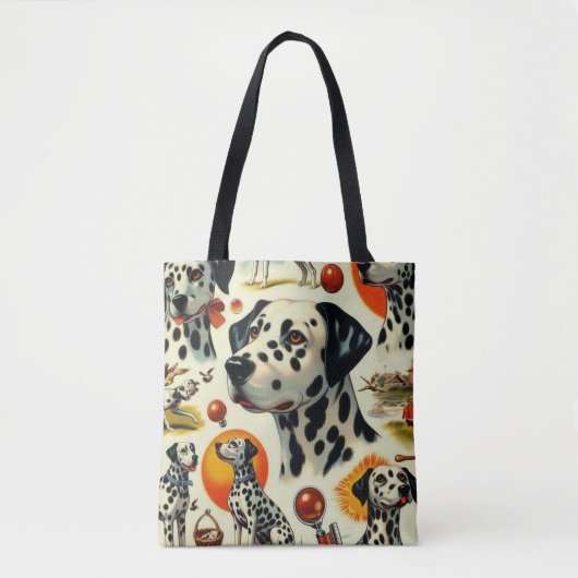 Schattigee Dalmatische naadloos Tote Bag (Voorkant)