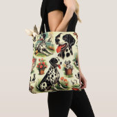  Schattigee Dalmatische naadloos Tote Bag (Dichtbij)