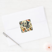 Schattigee Dalmatische naadloos Vierkante Sticker (Envelop)