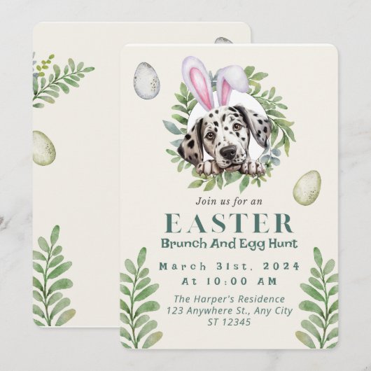  Schattigee Dalmatische Pasen Kaart (Voorkant / Achterkant)