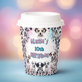 Schattigee Dalmatische Pastel Verjaardag Party Cup Papieren Bekers