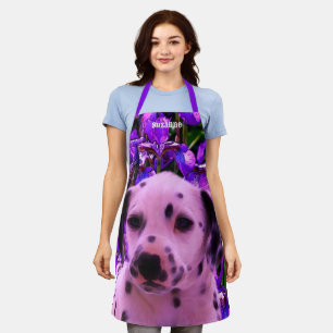 Schattigee Dalmatische Puppy Dog gepersonaliseerd Schort