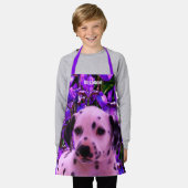 Schattigee Dalmatische Puppy Dog gepersonaliseerd Schort (Gedragen)