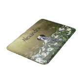 Schattigee Dalmatische puppy in madeliefjes Badmat (Gekanteld)