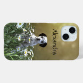 Schattigee Dalmatische puppy in madeliefjes Case-Mate iPhone Case (Achterkant (horizontaal))