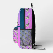 Schattigee Dalmatische Puppy Roos Dier Gepersonali Bedrukte Rugzak (Rechts)