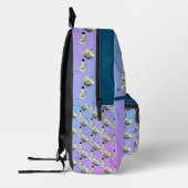 Schattigee Dalmatische Puppy Roos Dier Gepersonali Bedrukte Rugzak (Links)