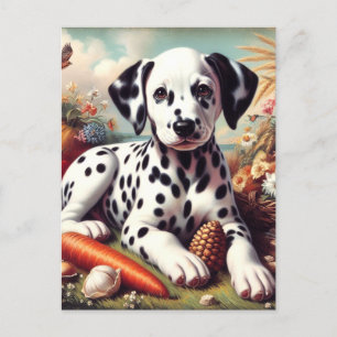 Schattigee Dalmatische Schilderij Briefkaart