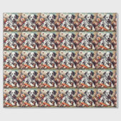 Schattigee Dalmatische Schilderij Cadeaupapier (Vlak)