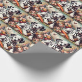 Schattigee Dalmatische Schilderij Cadeaupapier (Hoek)