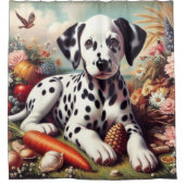  Schattigee Dalmatische Schilderij Douchegordijn (Voorkant)