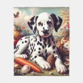 Schattigee Dalmatische Schilderij Fleece Deken (Voorkant)